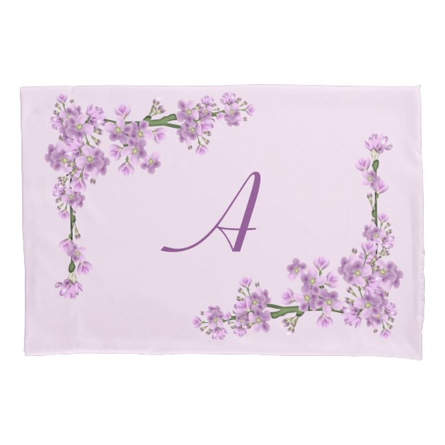 Pretty Pink Cherry Blossoms  Pillowcase (Front)