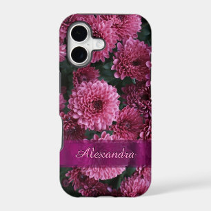 Pretty pink Chrysanthemum  flower personalised