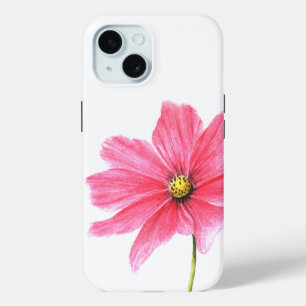 Pretty Pink Cosmos   Custom Floral Phone Case