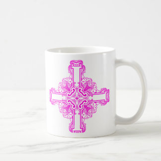 Pretty Pink Cross Graphic  Coffee Mug
