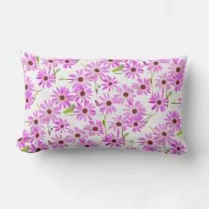 Pretty Pink Daisies Lumbar Cushion