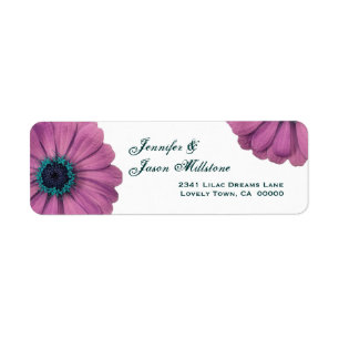 Pretty Pink Daisies Return Address Label