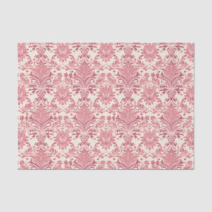 Pretty Pink Damask Ornamental Pattern Tissue Paper
