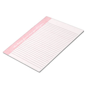 Pretty Pink Edged Personalised Notepad