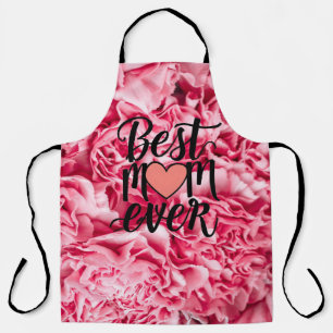 Pretty Pink Elegant Best Mum Ever Apron