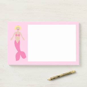 Pretty Pink Fantasy Mermaid Post-it Notes
