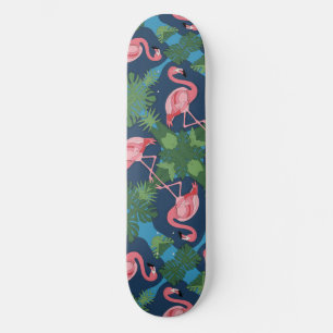 Pretty Pink Flamingo Skateboard
