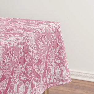 Pretty Pink Floral Abstract Pattern Rectangle Tablecloth