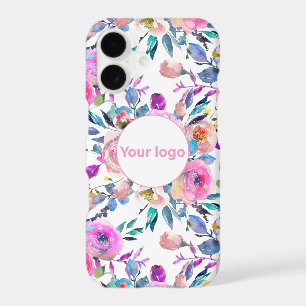 Pretty Pink Floral Add Your Logo