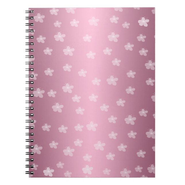 Pretty Pink Floral Notebook (Front)