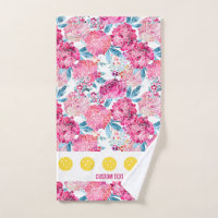 Pretty Pink Floral Pattern Pickleball Sport