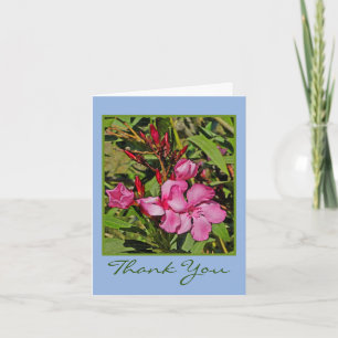 PRETTY PINK FLORAL THANK YOU NOTE CARD