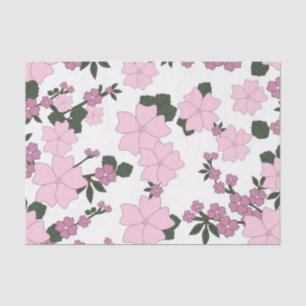 Pretty Pink Floral Tissue Paper