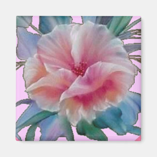 PRETTY PINK FLOWER MAGNET