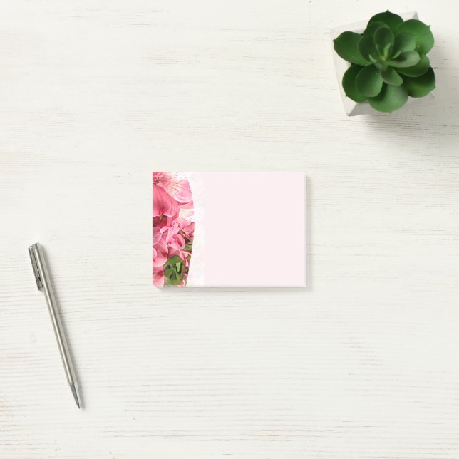 Pretty Pink Flower  Notes (Office)