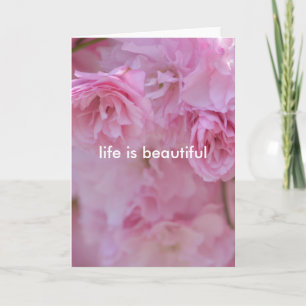 Pretty Pink Flowers Card