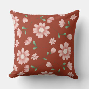 PRETTY PINK FLOWERS CUSHION