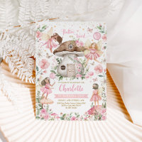 Pretty Pink Forest Fairy Garden Girl Birthday