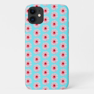 Pretty Pink Gerbera Daisy Pattern iPhone 11 Case