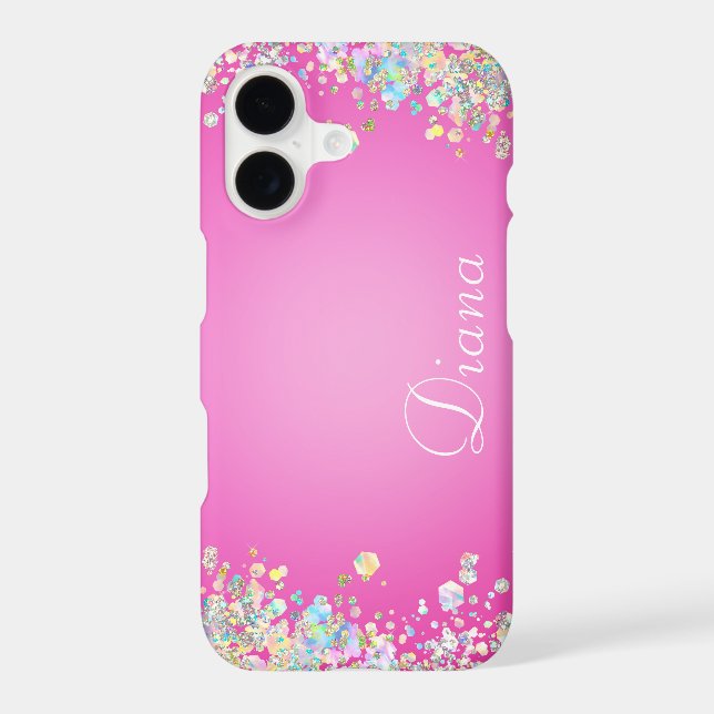 Pretty Pink Glitter Effect (Back)