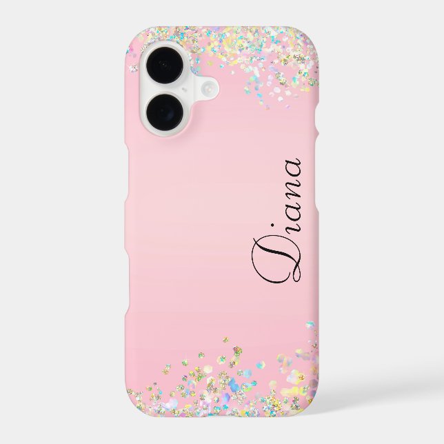 Pretty Pink Glitter Effect (Back)