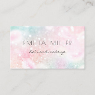 Pretty Pink Glitter Girly Glamourous Business Card