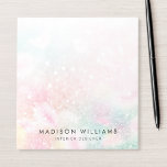 Pretty Pink Glitter Girly Glamourous Notepad<br><div class="desc">Easily personalise this pretty pink bokeh glitter pattern with your custom details.</div>