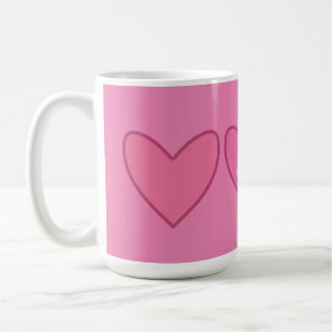 Pretty Pink Hearts Valentine’s Day  Coffee Mug