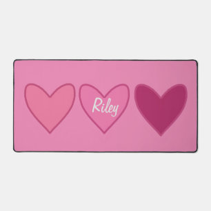 Pretty Pink Hearts Valentine’s Day  Desk Mat