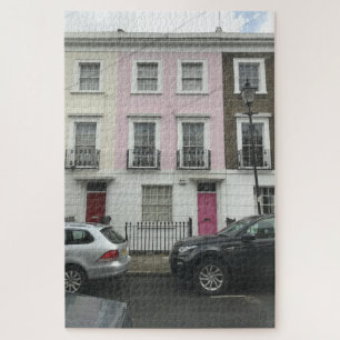 Pretty Pink House Angel Islington London UK Jigsaw Puzzle