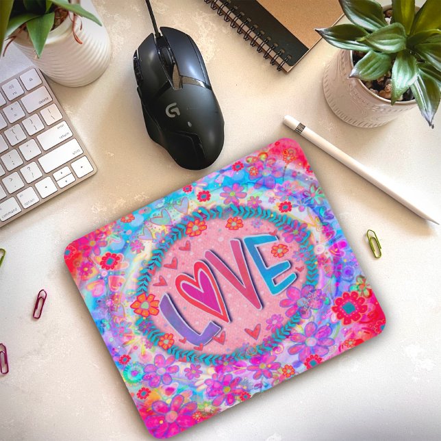 Pretty Pink Love Inspirivity Mousepad (Creator Uploaded)
