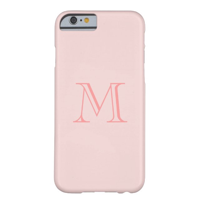Pretty Pink Monogram iPhone 6 Cases (Back)