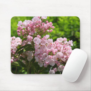Pretty Pink Mountain Laurel Flowers Mouse Pad