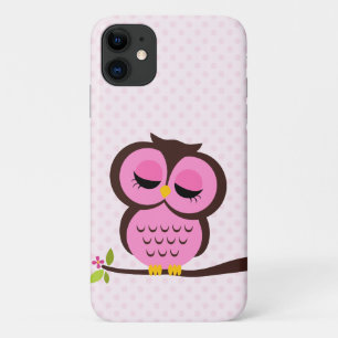 Pretty Pink Owl iPhone 11 Case