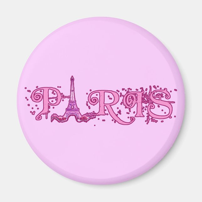 Pretty Pink Paris Products Magnet (Front)