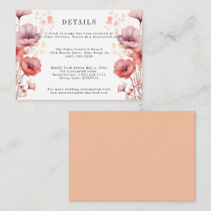 Pretty Pink, Peach Fuzz, Watercolor Enclosure Card