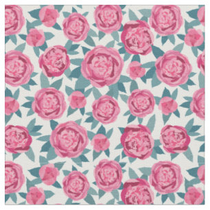 Pretty Pink Peonies Fabric