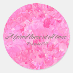 Pretty Pink Peony-A Friend Loves Sticker