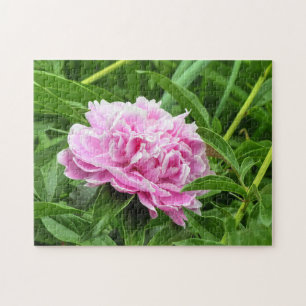Pretty Pink Peony Jigsaw Puzzle