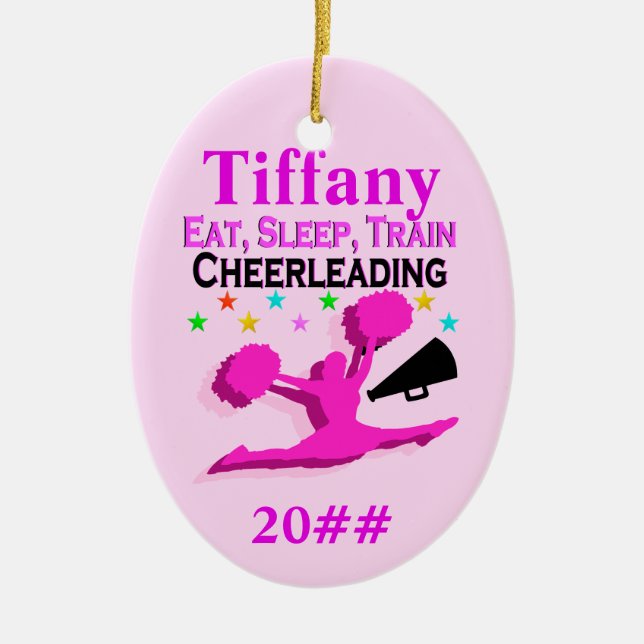 PRETTY PINK PERSONALIZED AND DATED ORNAMENT (Front)