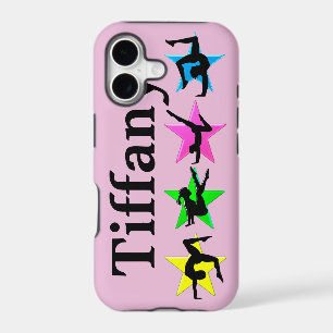 PRETTY PINK PERSONALIZED GYMNASTICS IPHONE CASE