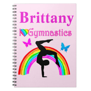 PRETTY PINK PERSONALIZED GYMNASTICS JOURNAL