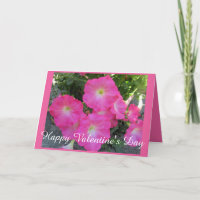 Pretty Pink Petunia Photo Valentine's Day