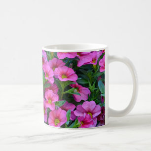 Pretty pink petunias coffee mug