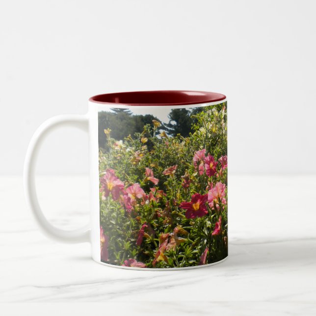 Pretty Pink Petunias Mug (Left)
