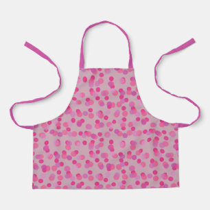 pretty pink polka dots apron
