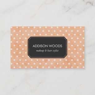 Pretty Pink Polka Dots Professional Business Card