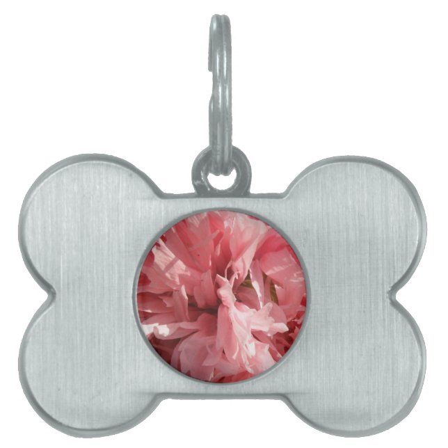 Pretty Pink Poppy Pet Tag (Front)