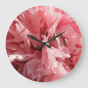 Pretty Pink Poppy Wall Clock