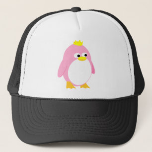 Pretty Pink Princess Penguin, super cute cartoon Trucker Hat